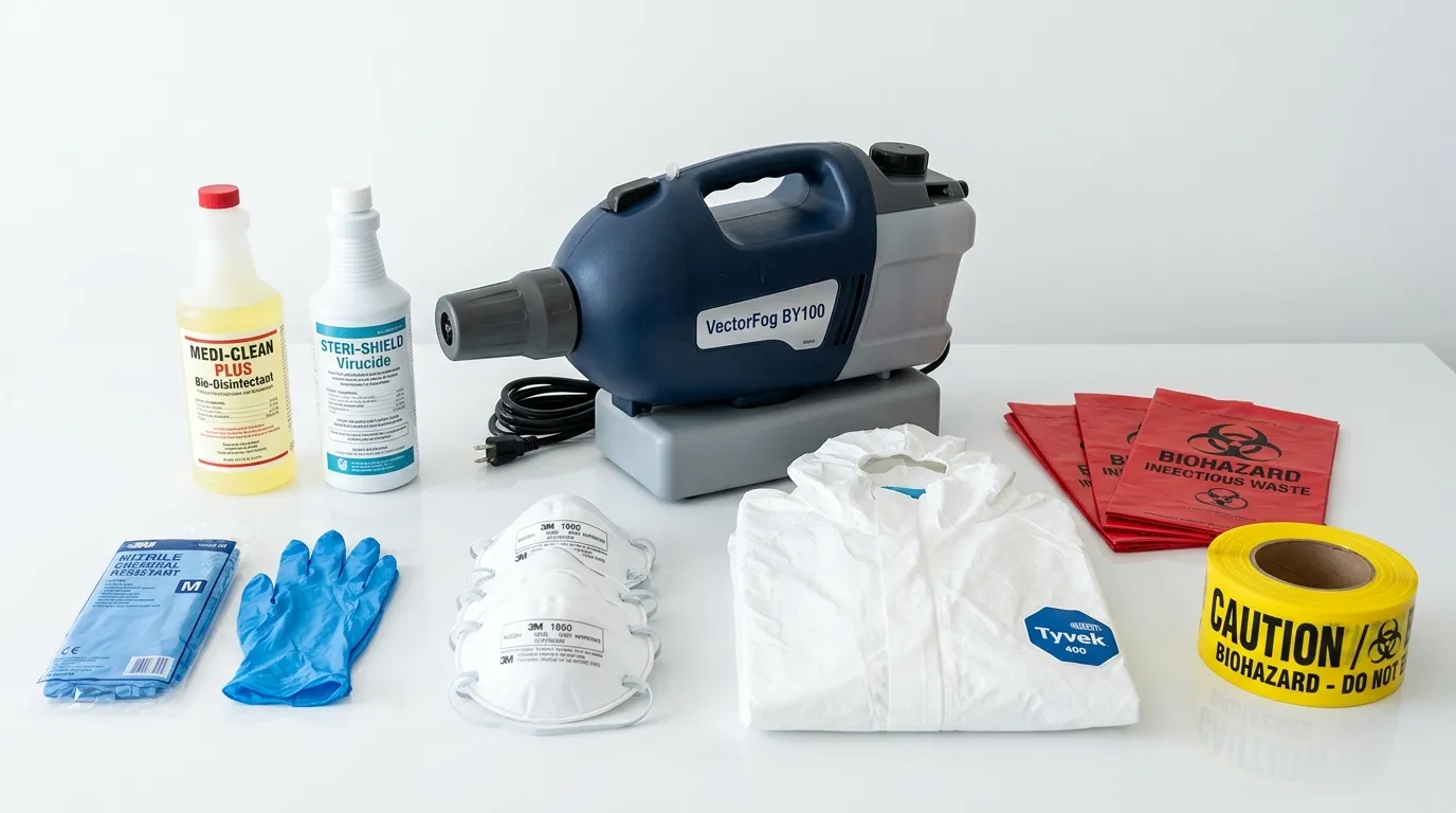 Professional biohazard remediation crew working in Grayson Valley